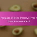 Spa Packages: booking process, service flow, relaxation environment